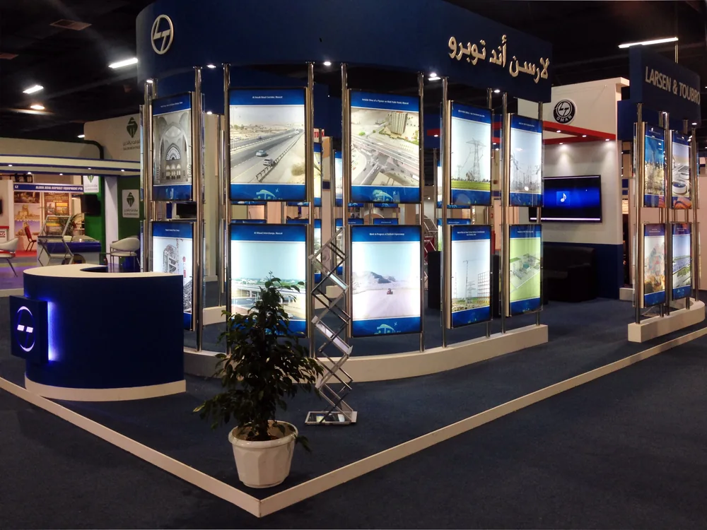 L&T Oman exhibition stand designed and built by Creative Elements