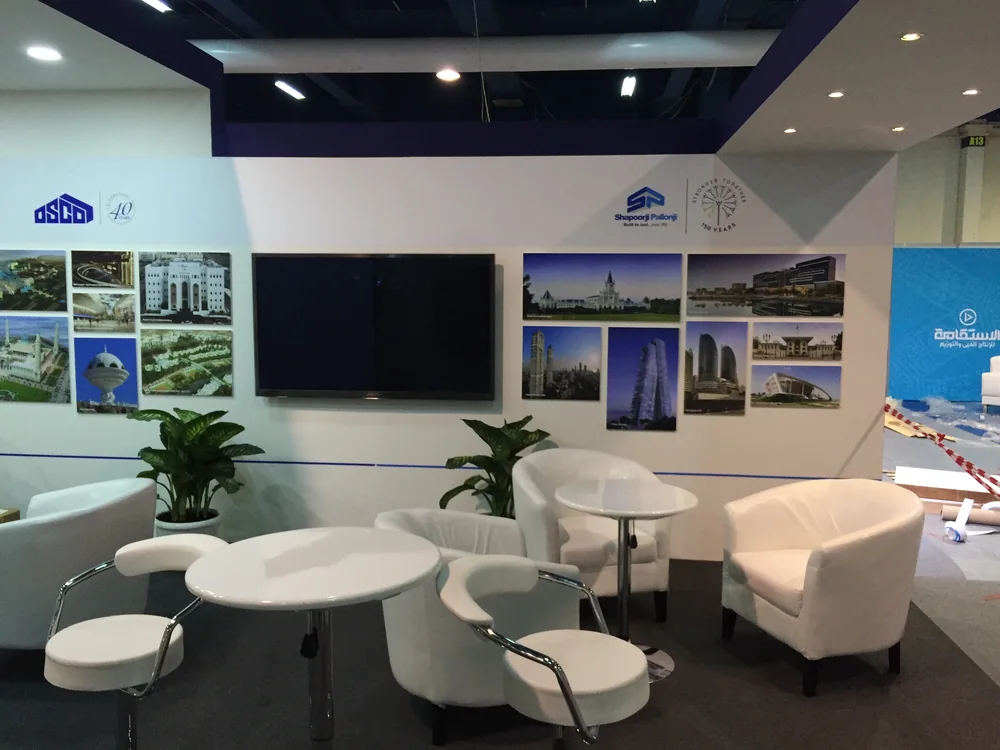 Shapoorji Pallonji exhibition stand designed and built by Creative Elements